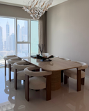 Belgravia Travertine Dining Table