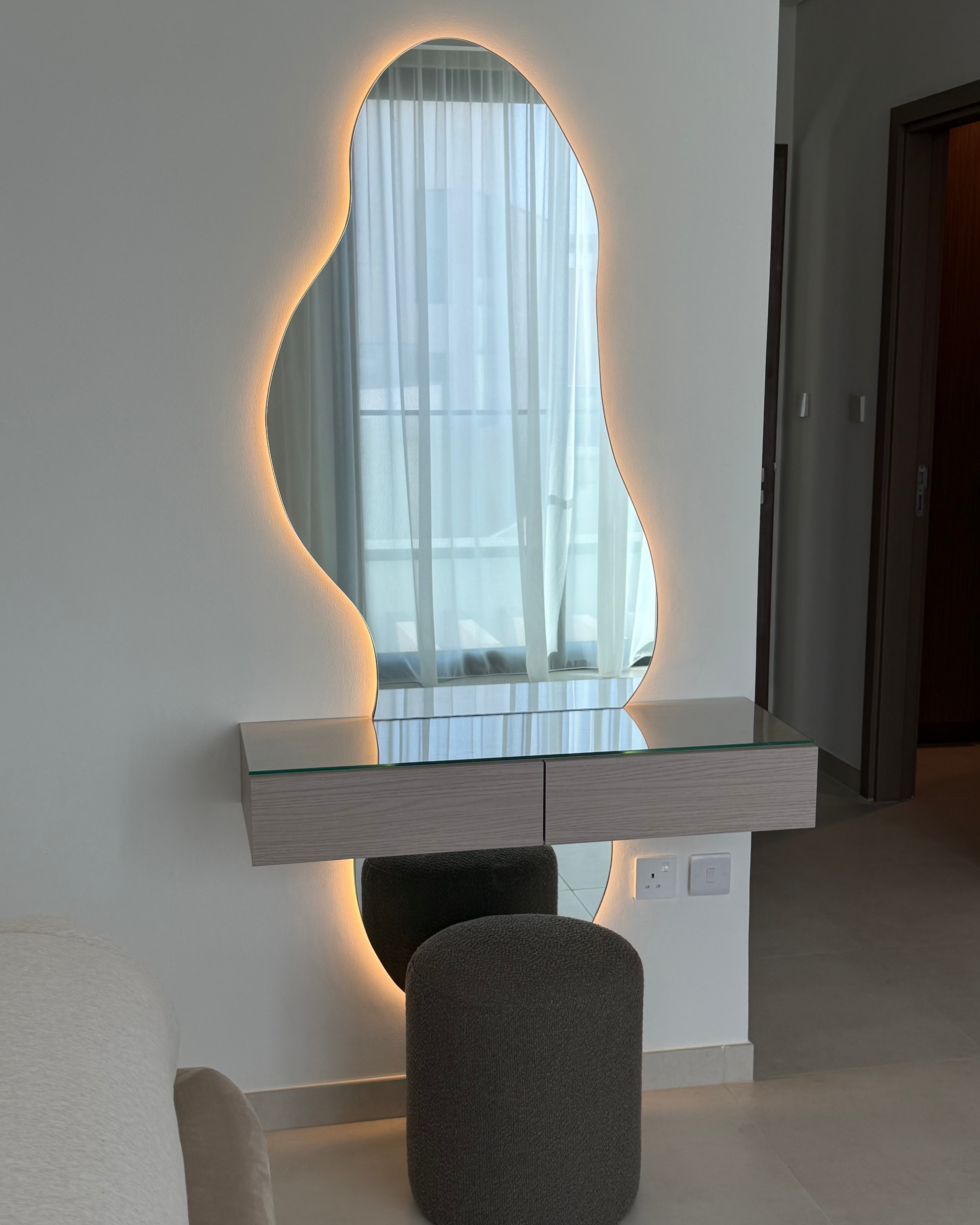 Ash Vanity Console Unit